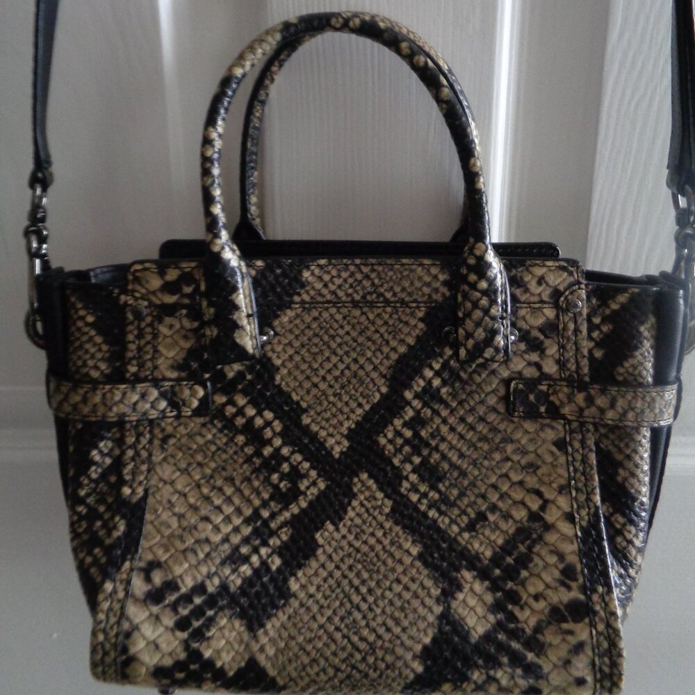 COACH SWAGGER 27 PYTHON EMBOSSED BAG - image 3